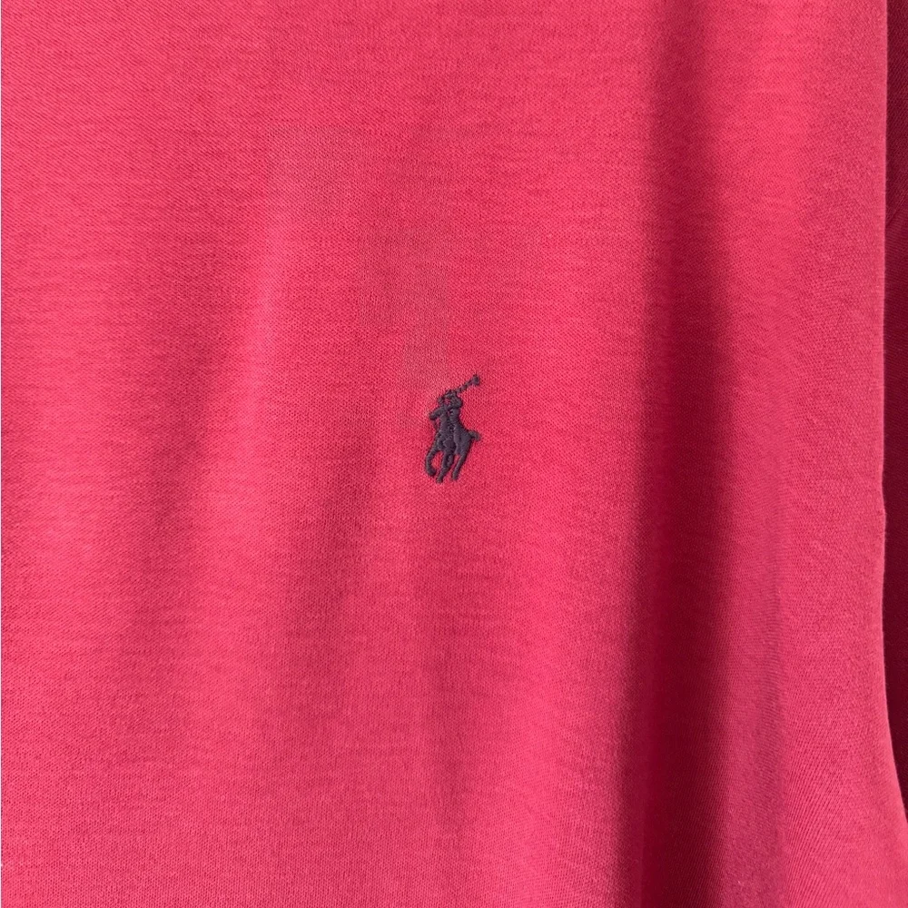 Polo Golf Ralph Lauren Men’s Large Dark Red  Pima Cotton‎ Mock Neck Outdoor
